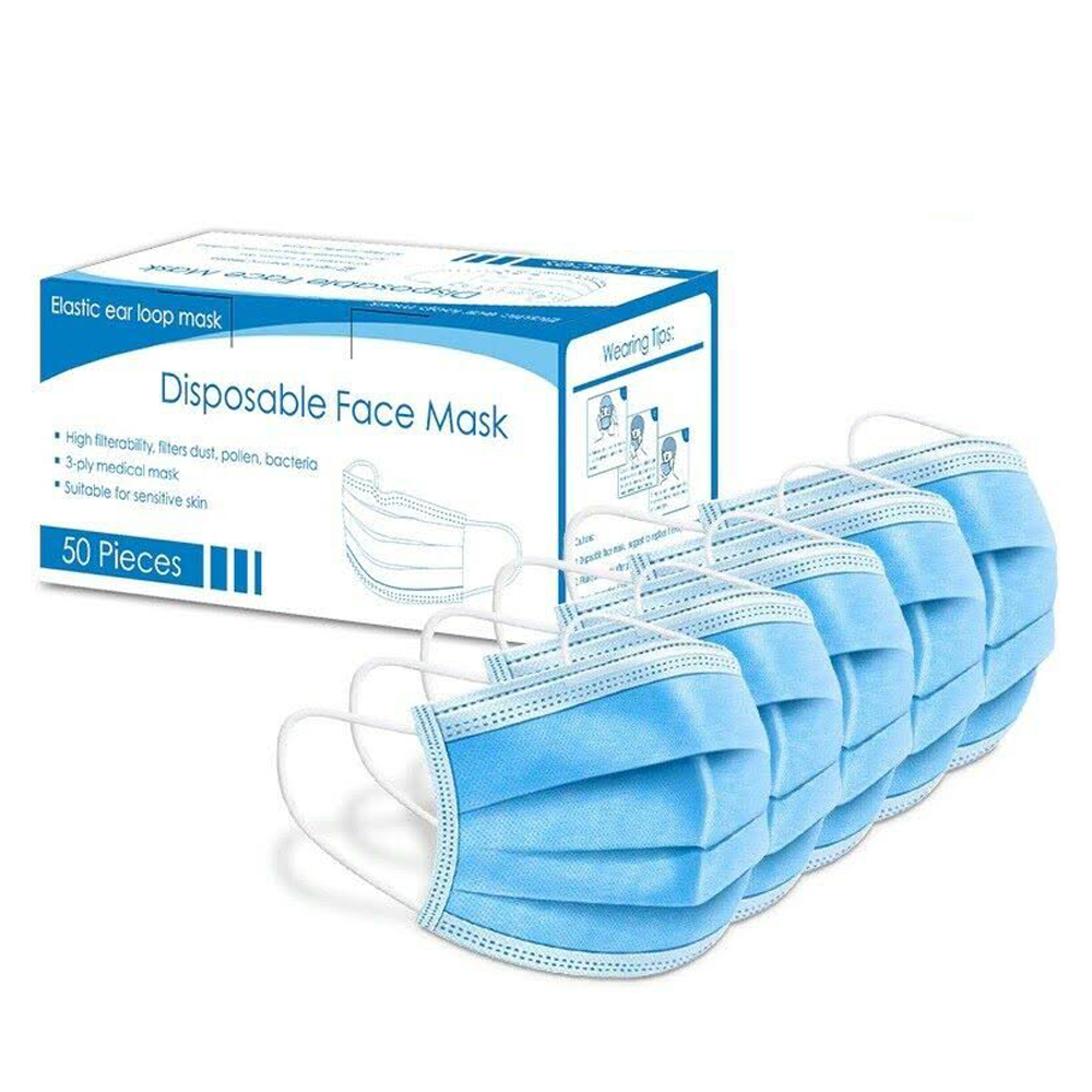 Disposable Face Masks (Box of 50)